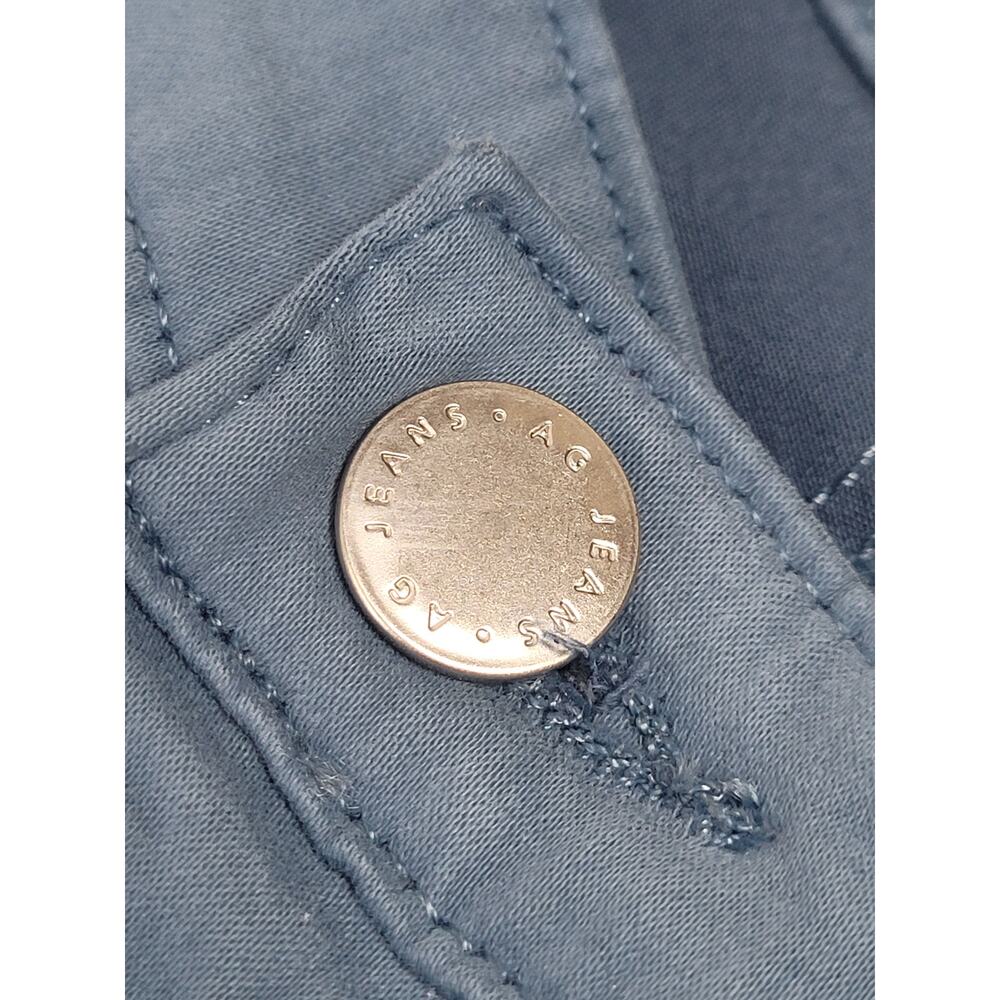 AG Adriano Goldschmied Slate Blue Prima Cigarette Ankle Pants Women's Sz 31 - Picture 3 of 9
